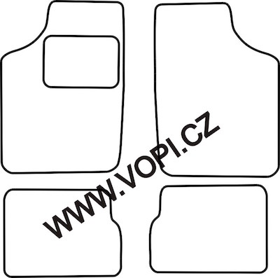 Autokoberce Opel Corsa A 1982 - 1993 Colorfit Fun (3411)